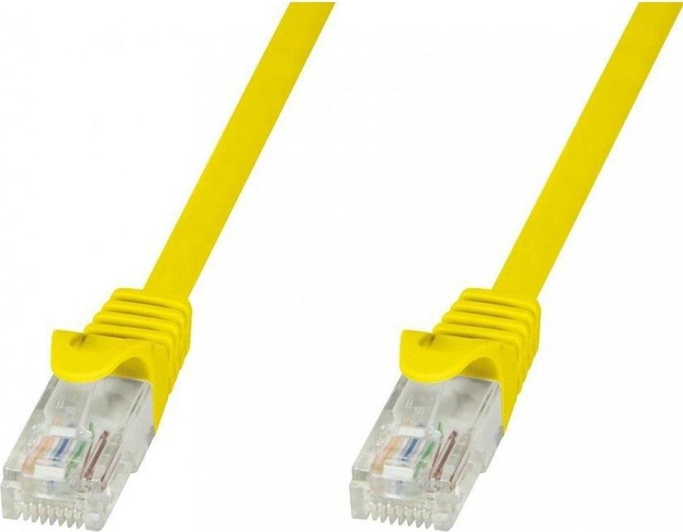 Techly ICOC CCA5U-005-YET Cat5e U/UTP Netwerkkabel RJ-45 naar RJ-45, 0,5 meter, geel