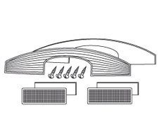 SHAD SH45 White Reflektor D1B451CAR