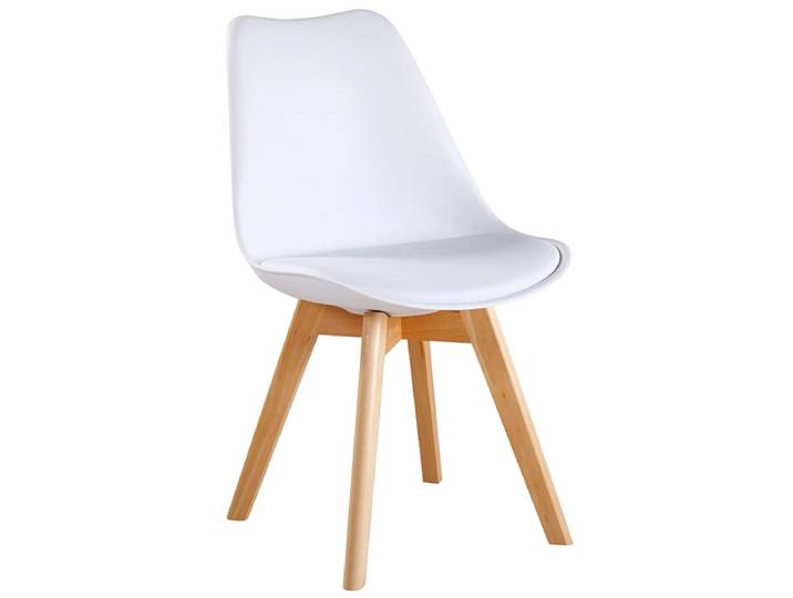 Stuhl VASA Synthetisches Leder weiss