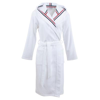 Unisex-Bademantel CARL ROSS "481310" Gr. XL, weiß, XL, Velours, Hausmäntel, Midilänge