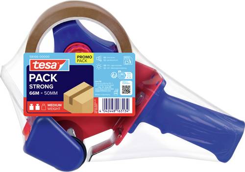 Tesa 58166-00000-00 Klebeband-Abroller tesapack Braun (L x B) 66m x 50mm 1St.