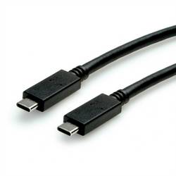 Value USB-C® Kabel USB-C® Stecker 0.5 m Schwarz 11.99.9057