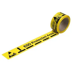 WARMBIER Bodenmarkierungsband ESD Protected Area, PP-Folie, 50 mm x 66 m Rolle
