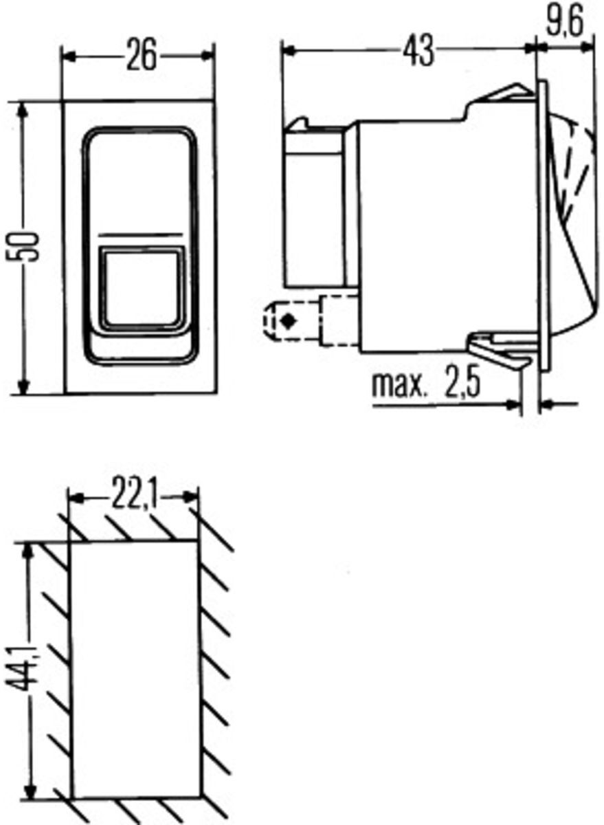 Schalter HELLA 6FH 004 570-511