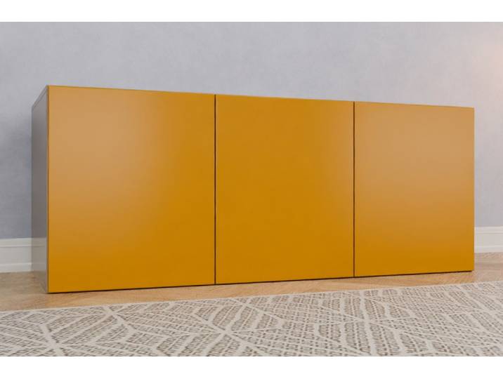 Büro Sideboard nach Maß - RAL 1005 Honiggelb - 60x150x60cm - Individuell konfigurieren