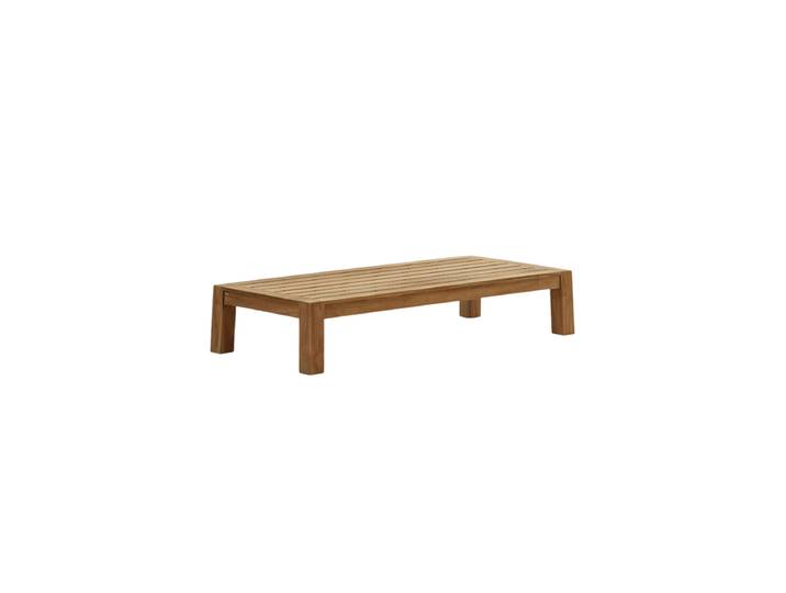 Grosser, massiver Outdoor Couchtisch „Forcanero“ Teak Natural Kave Home