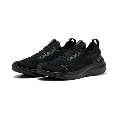 Laufschuh PUMA "SKYROCKET LITE 2 ENGINEERED", Damen, Gr. 43, schwarz (puma schwarz, cool schwarz gray), Textil, Schuhe Laufschuh, mit FIT PLUS Schnürsystem, mit SOFTFOAM+ Innensohle