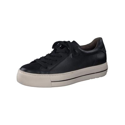 Sneaker PAUL GREEN "Paul Green Sneaker Glattleder", Damen, Gr. 42,5, schwarz, Glattleder, Schuhe Sneaker