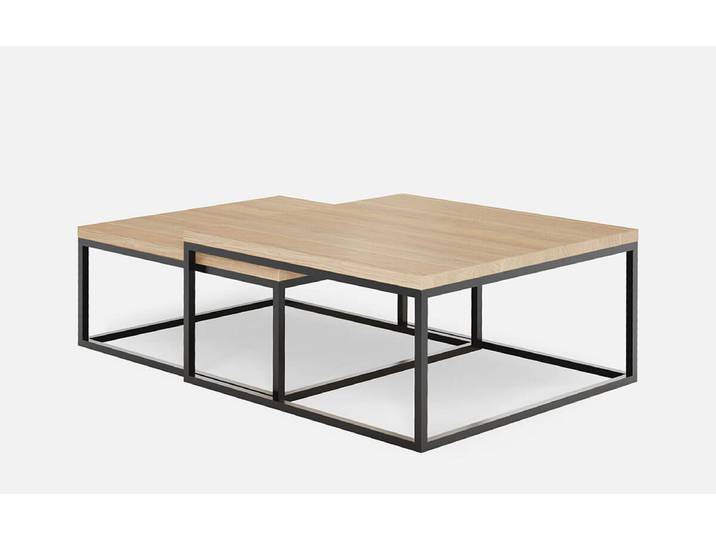 Table basse: New Jersey Frêne Blanc huilé