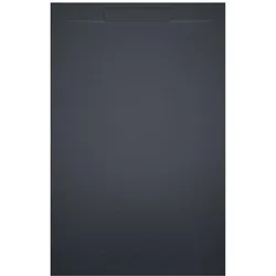 RIHO Isola Rechteck-Duschwanne, Ablauf 90mm, ohne Füße, Anthrazit, D007003080, Ausführung: 900x800x30/15mm