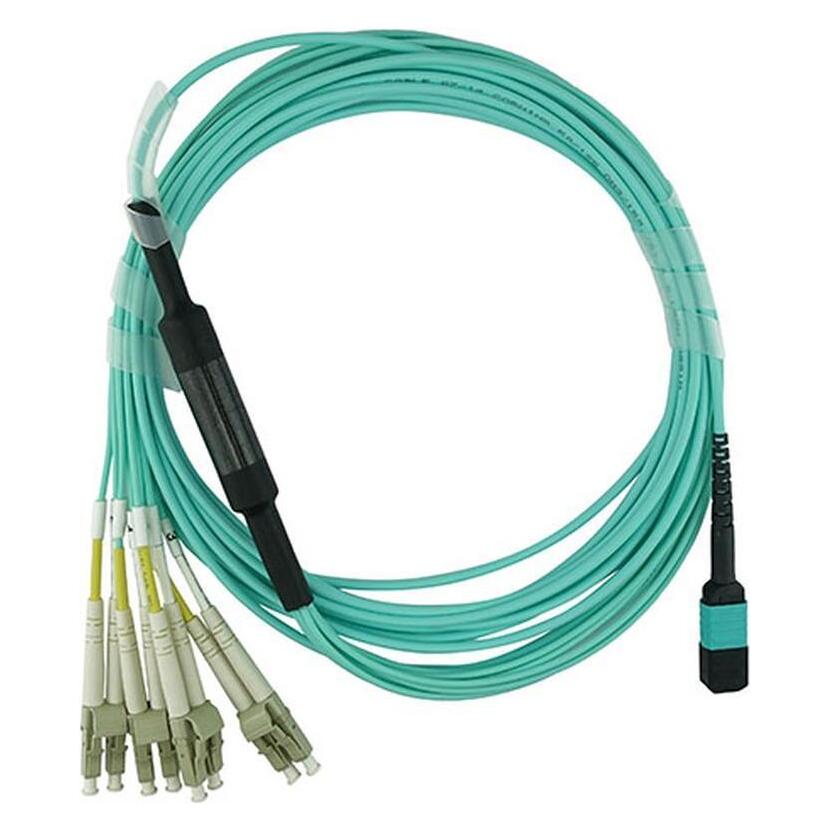 BlueOptics MTP-4LC-M10M kompatibles MTP-4xLC OM3 Patchkabel 10 Meter (10 m) (MTP-4LC-M10M-BO)