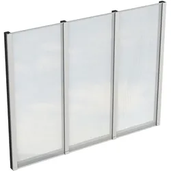 Skan Holz Seitenwände aus Polycarbonat für Terrassendach (freistehend) anthrazit