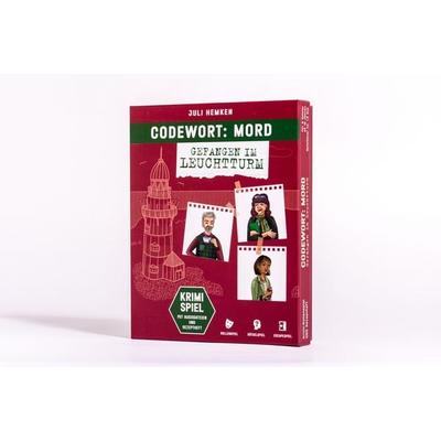 Codewort: Mord. Gefangen im Leuchtturm. Krimidinner-Rollenspiel und Kochbuch. Für 6 Spieler ab 12 Jahren., Taschenbuch von Juli Hemken, Bassermann,