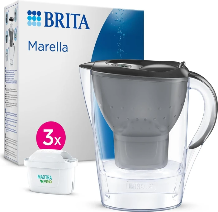 BRITA Marella 2,4 l Graphit + 3 Stück MX Pro PO 2024