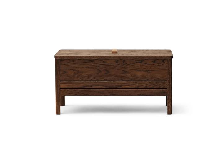 Form & Refine Banc de rangement A Line 90 cm Chêne fumé