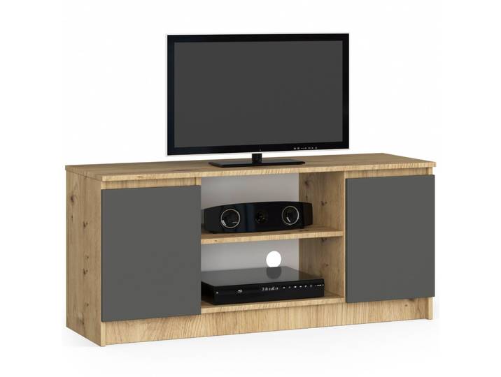 TV-Lowboard – CLP – Artisan Eiche / Graphit