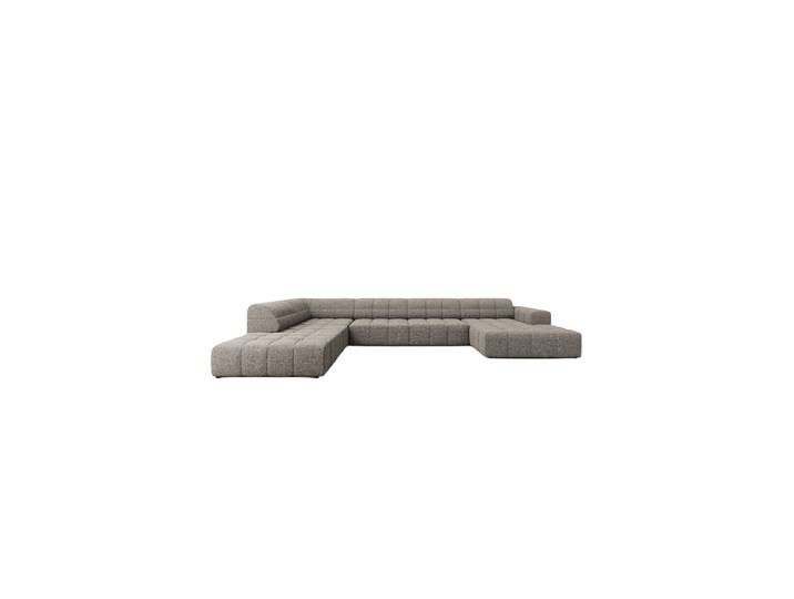 7-Sitzer Design Panorama-Sofa „Chicago“ Chenille Grau chosen by Bloomingloft