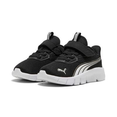 Sneaker PUMA "FLEXFOCUS MODERN AC INF", Mädchen, Gr. 23, Textil, schwarz-weiß (puma schwarz, puma weiß), Schuhe Sneaker, mit atmungsaktivem Mesh-Obermaterial, mit Klettverschluss