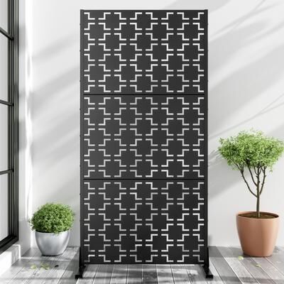 Dovelina Metal Privacy Screen Outdoor Privacy Screen Outdoor Privacy Panel - 72*35