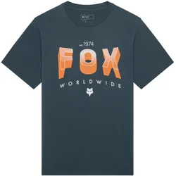 Fox, Herren, Sportshirt, Block 195 Orig Ss Tee (S), Blau