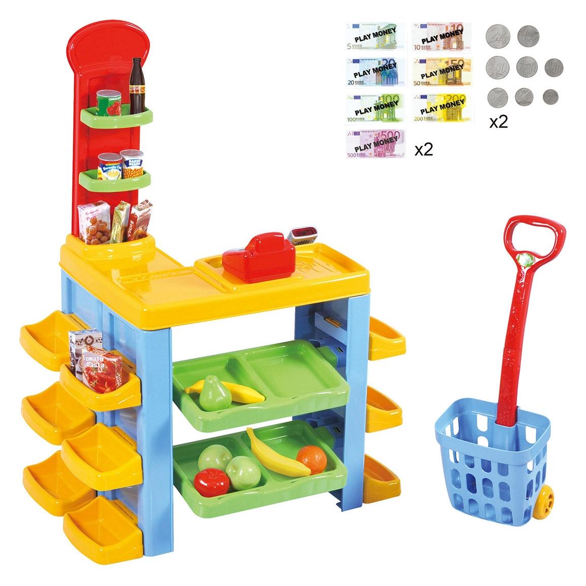 PlayGo 3246 ROLLING SHOPPING BASKET - 17 PCS (P3246)