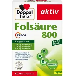 DOPPELHERZ Folsäure 800 Depot Tabletten 60 St