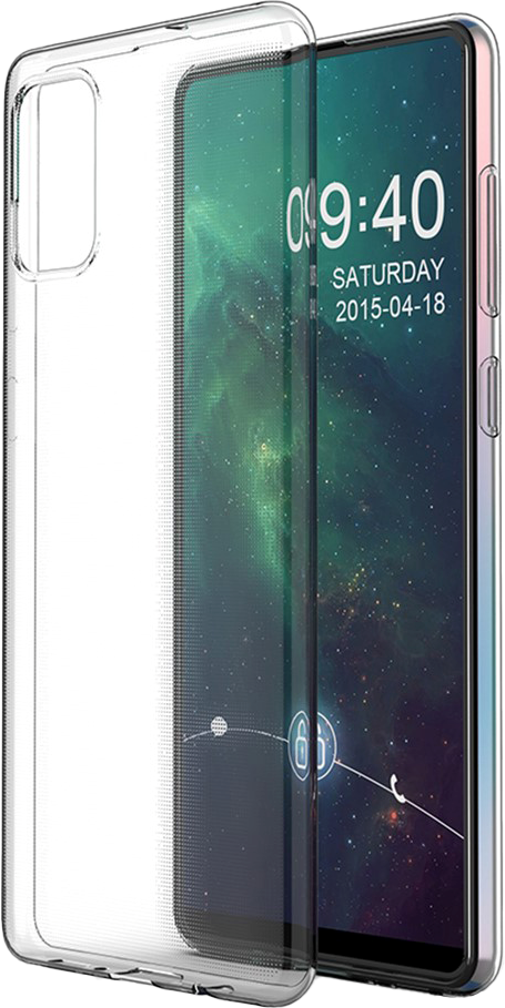 INCOVER Samsung Galaxy A71 Fleksibelt Plastik Bagside Cover - Gennemsigtig