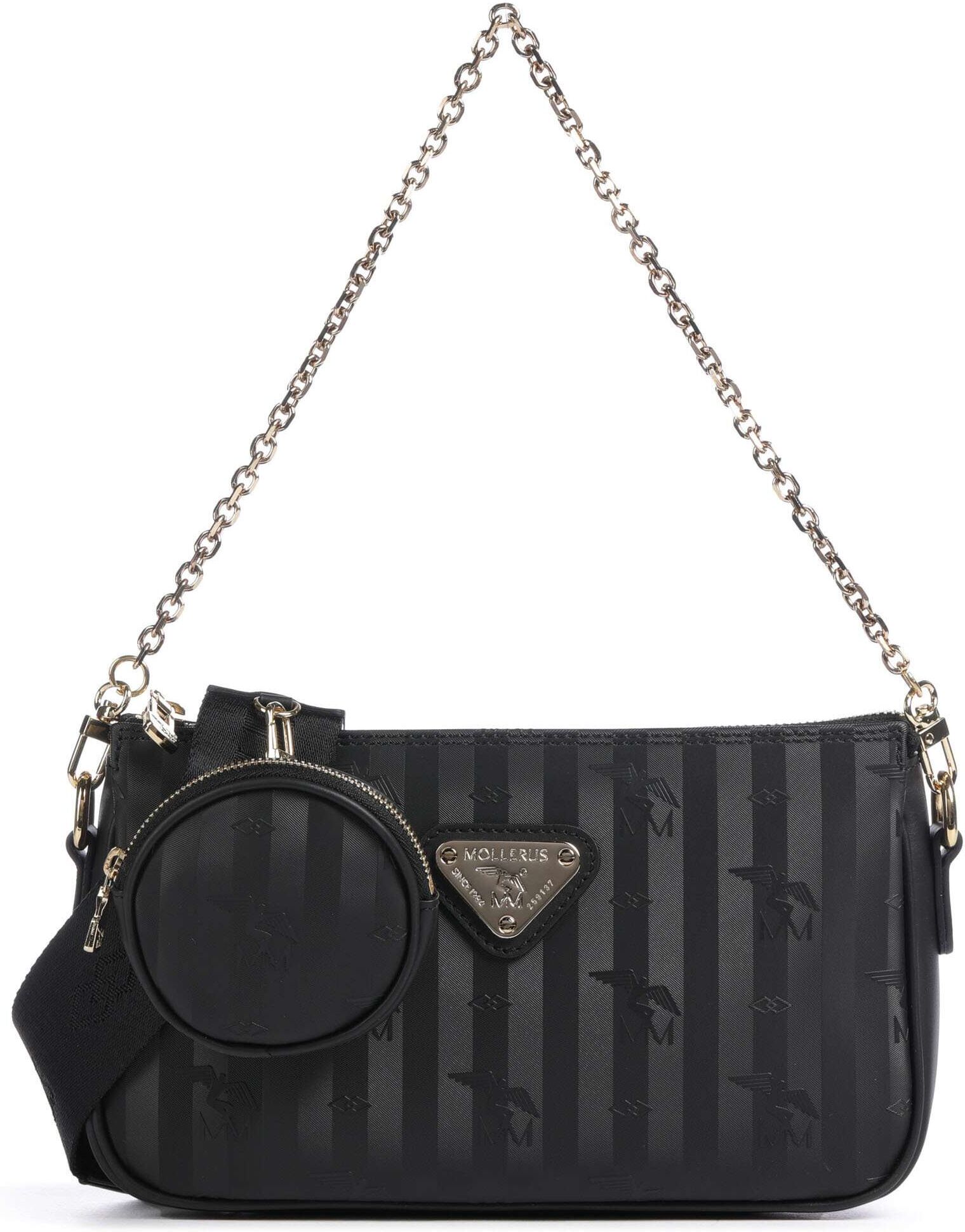 Maison Mollerus Vinerus Zell Schultertasche, schwarz
