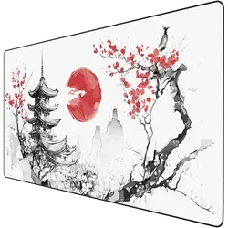 Titanwolf Japan Ink Painting (3XL), Mausmatte, Weiss