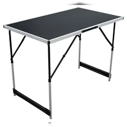 INDA-Exclusiv Campingtisch XXL klappbar Alu 100x60x73/80/87/94cm
