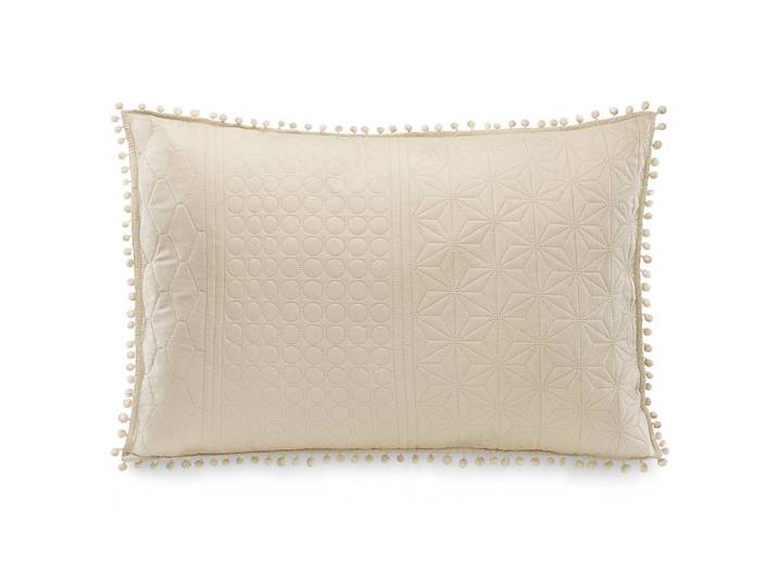 Coussin Beige/Beige 70 x 50cm 100 % polyester