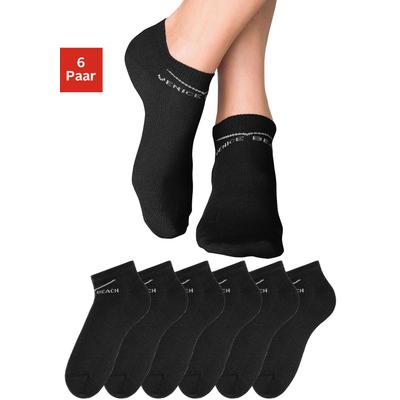 Venice Beach "Damen Kinder Sportsocken, Laufsocken, Kurzsocken" Packung, 6 Stk. tlg. perfekte Passform durch LYCRA-Anteil