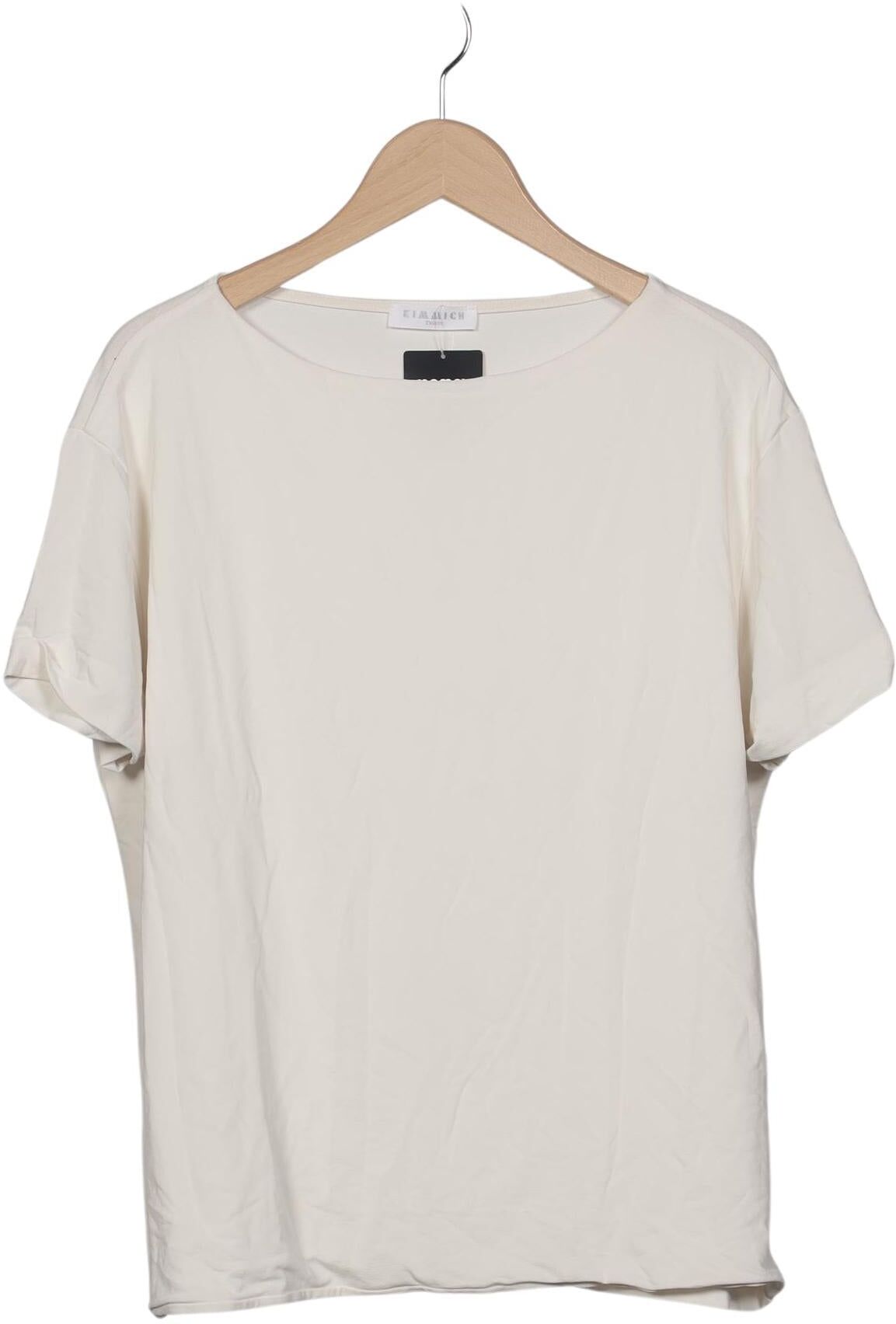 Kimmich Trikot Damen T-Shirt, Cremeweiß, Gr. L, Synthetik / Elasthan / Viskose - Second Hand