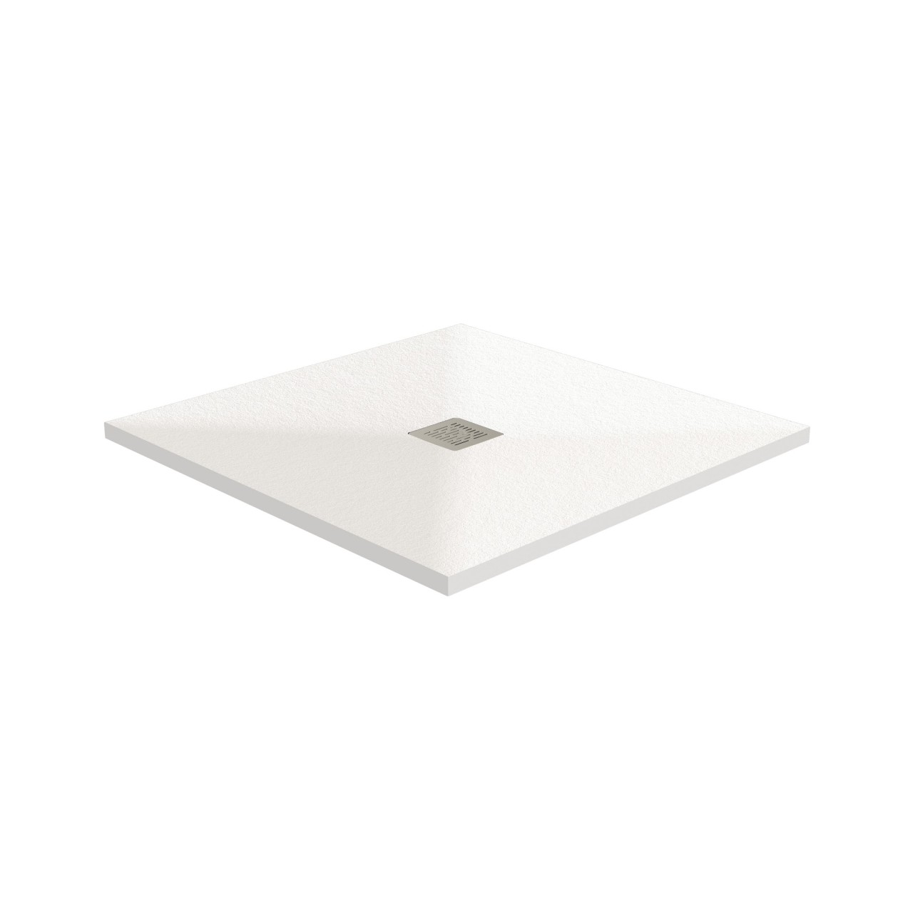 HSK Duschkabinenbau KG HSK Marmor-Polymer Duschwannen Apunto Quadrat 120 × 120, Lichtgrau, 5285012 5285012-lichtgrau