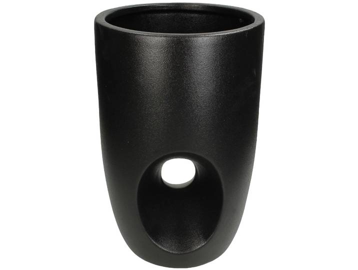 Blumentopf Bloem - Farbe: Schwarz - Material: Steingut