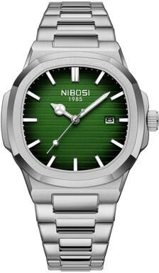 Quick Pick Pro NIBOSI Military Quartz Watch For Men Waterproof Stainless Steel Analog Date Watch c