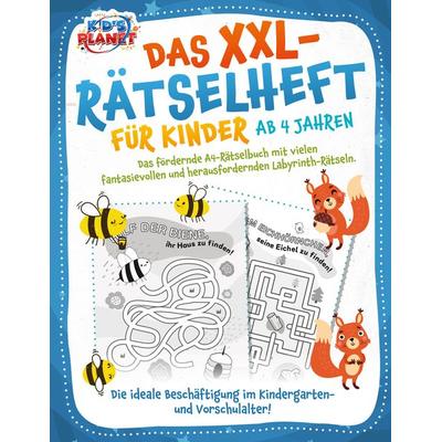Das XXL-Rätselheft für Kinder ab 4 Jahren: Das fördernde A4-Rätselbuch mit fantasievollen und herausfordernden Labyrinth-Rätseln. Die ideale