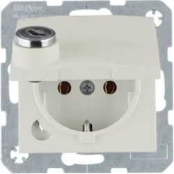 Berker SCHUKO-Steckdose ws/glänz 47638982