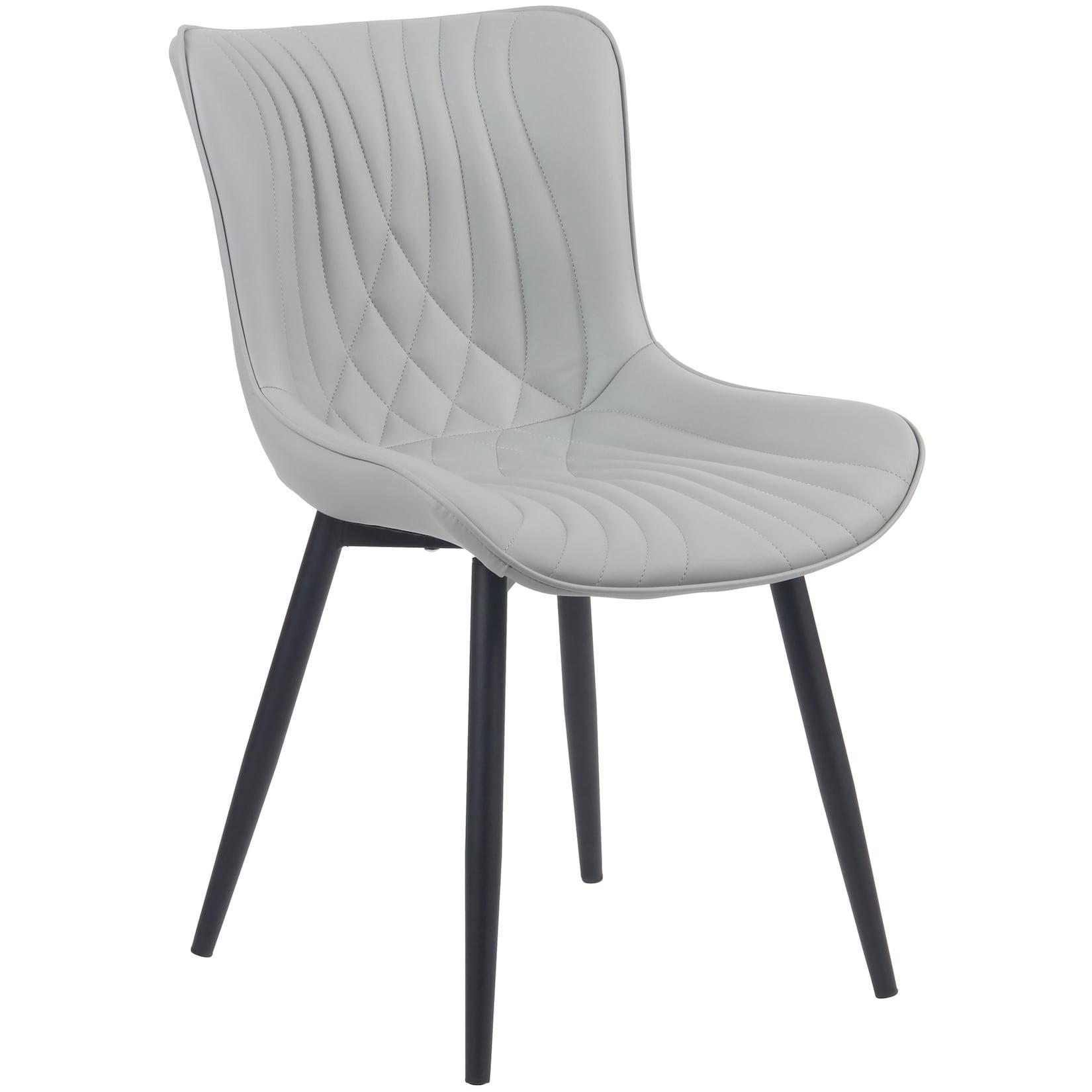 CLP Stuhl Brady Kunstleder Farbe: grau, Material: Kunstleder