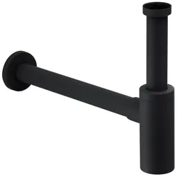 Herzbach Deep Black Design-Geruchsverschluss 23.485800.1.12 schwarz matt, 1 1/4"