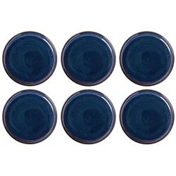 Villeroy & Boch Multipack Crafted Denim Speiseteller - 6 Stück, Teller, Blau
