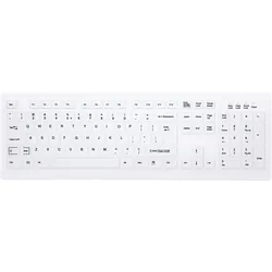 Cherry AK-C8100F-FU1-W/US (US, Kabellos), Tastatur, Weiss