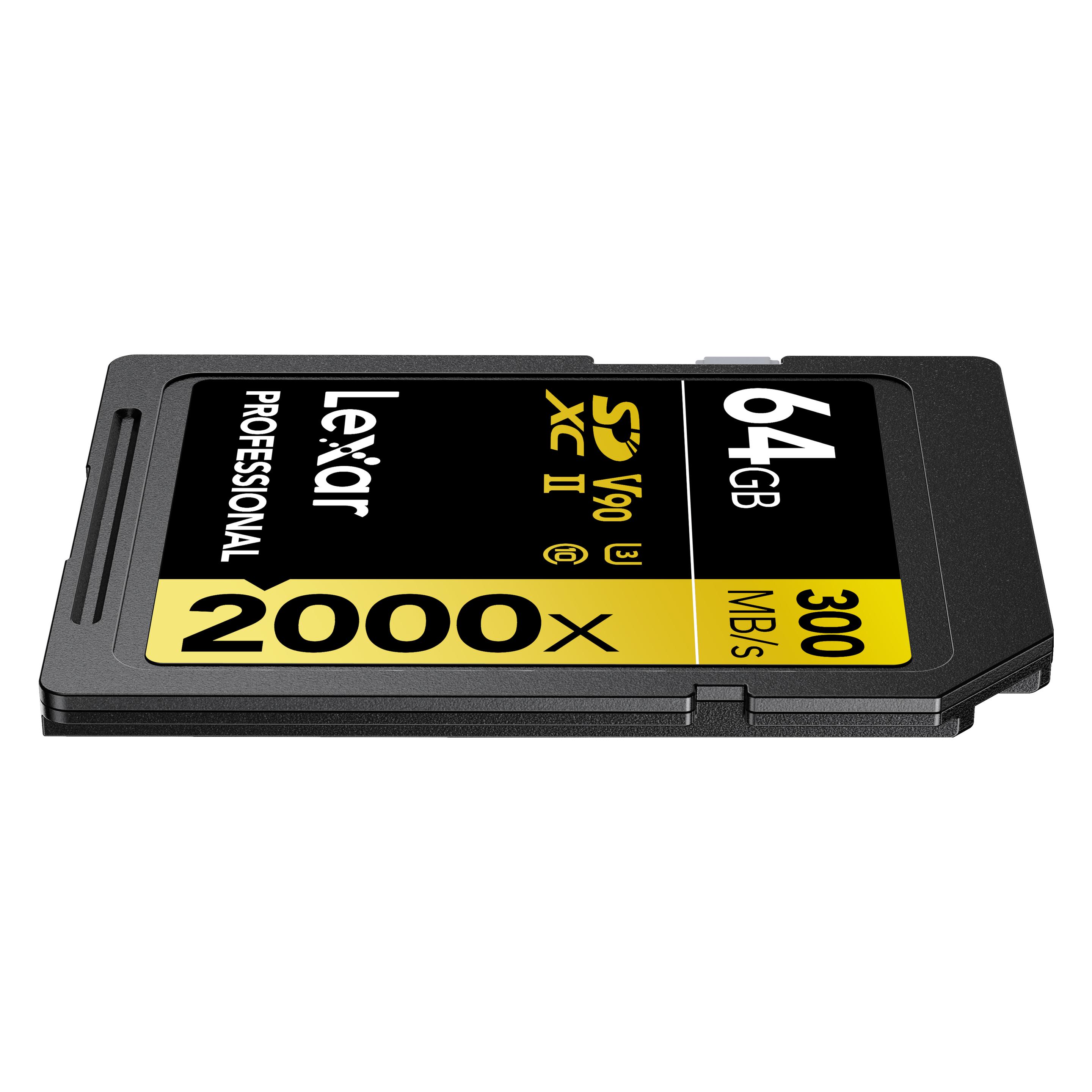 Lexar Professional Gold 2000x (64 GB, SDXC, U3, UHS-II) (LSD2000064G-BNNNG)