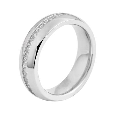 Partnerring AKZENT "Sensual Balance" Silber - Partnerring - Freundschaftsring -" Gr. 50, silber (silberfarbig), Fingerringe, Damen, 50, Edelstahl