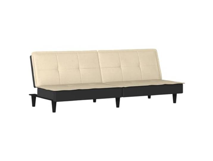 Todiikf Schlafsofa mit Verstellbarer Rückenlehne Bettsofa Creme 200cm Flexibles Bettsofa mit klappbaren Lehnen für Wohn- und Gästezimmer. Stabile Konstruktion aus Sperrholz mit Schaumstoff.