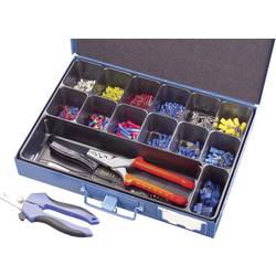 CONRAD 810781 Quetschverbinder-Sortiment 0.705 mm² 10 mm² Weiß, Gelb, Rot, Blau, Metall 1403 St.
