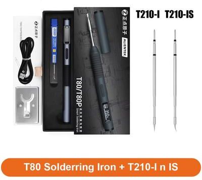 Inspired Finds ALIENTEK T80 Smart Soldering Iron 65W PD QC Adjustable Temperature Portable Electric Welding Tool t80 And T210 i N Is