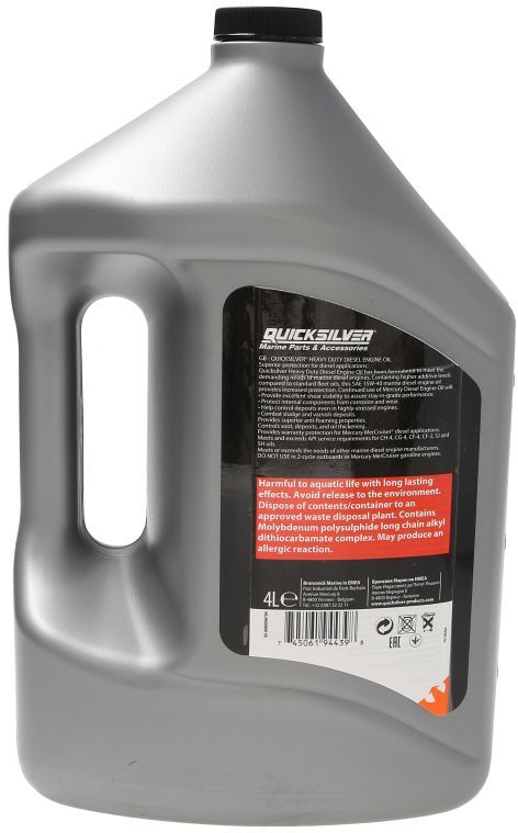 Quicksilver Olio motore 8M0228448 Heavy Duty Diesel 15W40 4L