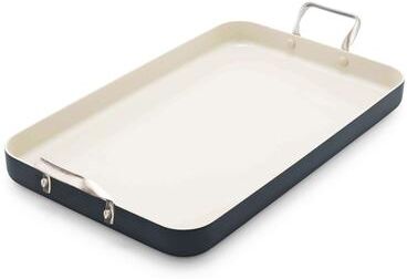 "GreenPan Rio Double Griddle 18"" x 11"", Black/Cream"
