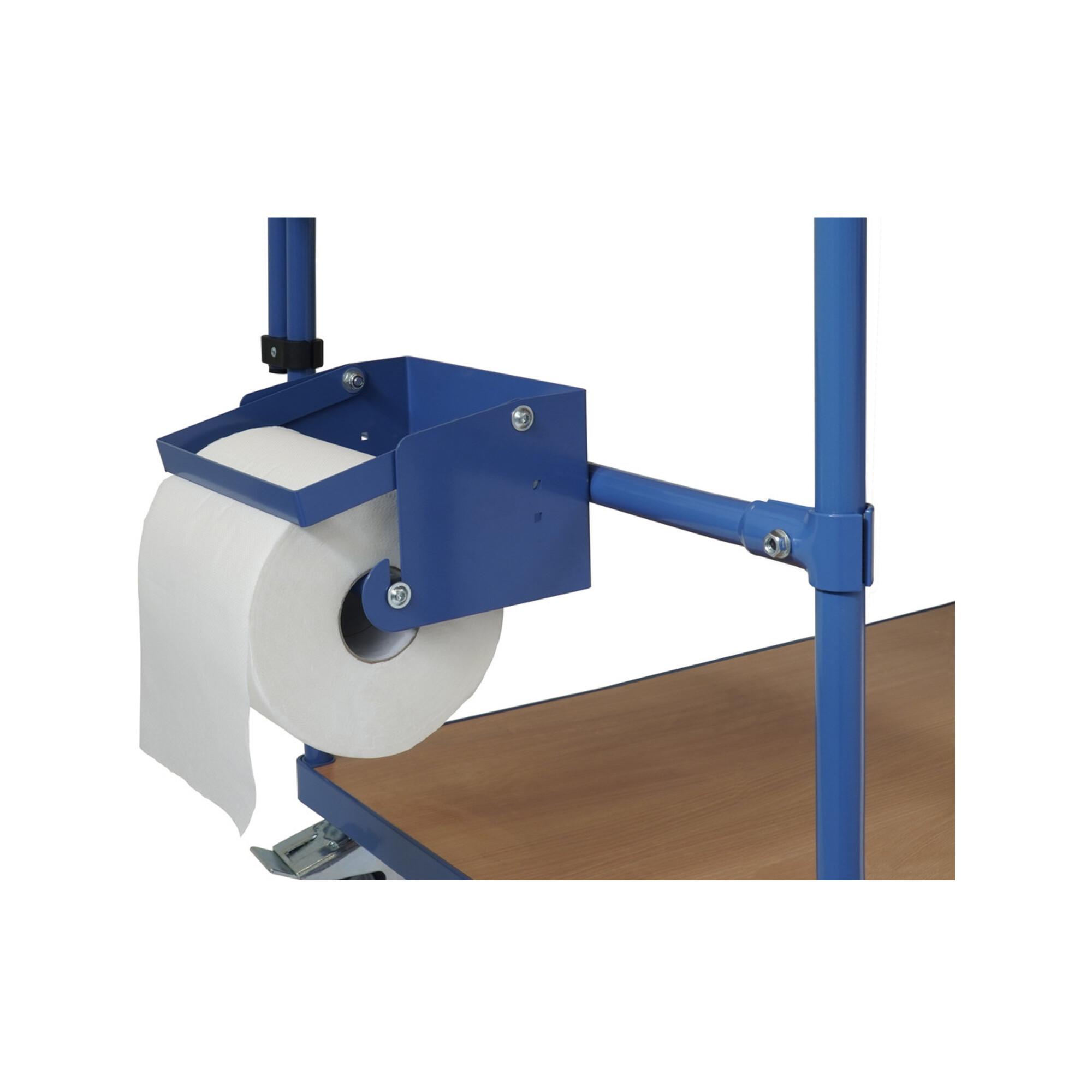 fetra Papierrollenhalter inkl. Anbausatz für Tischwagen 1050 x 600 (1396-1)